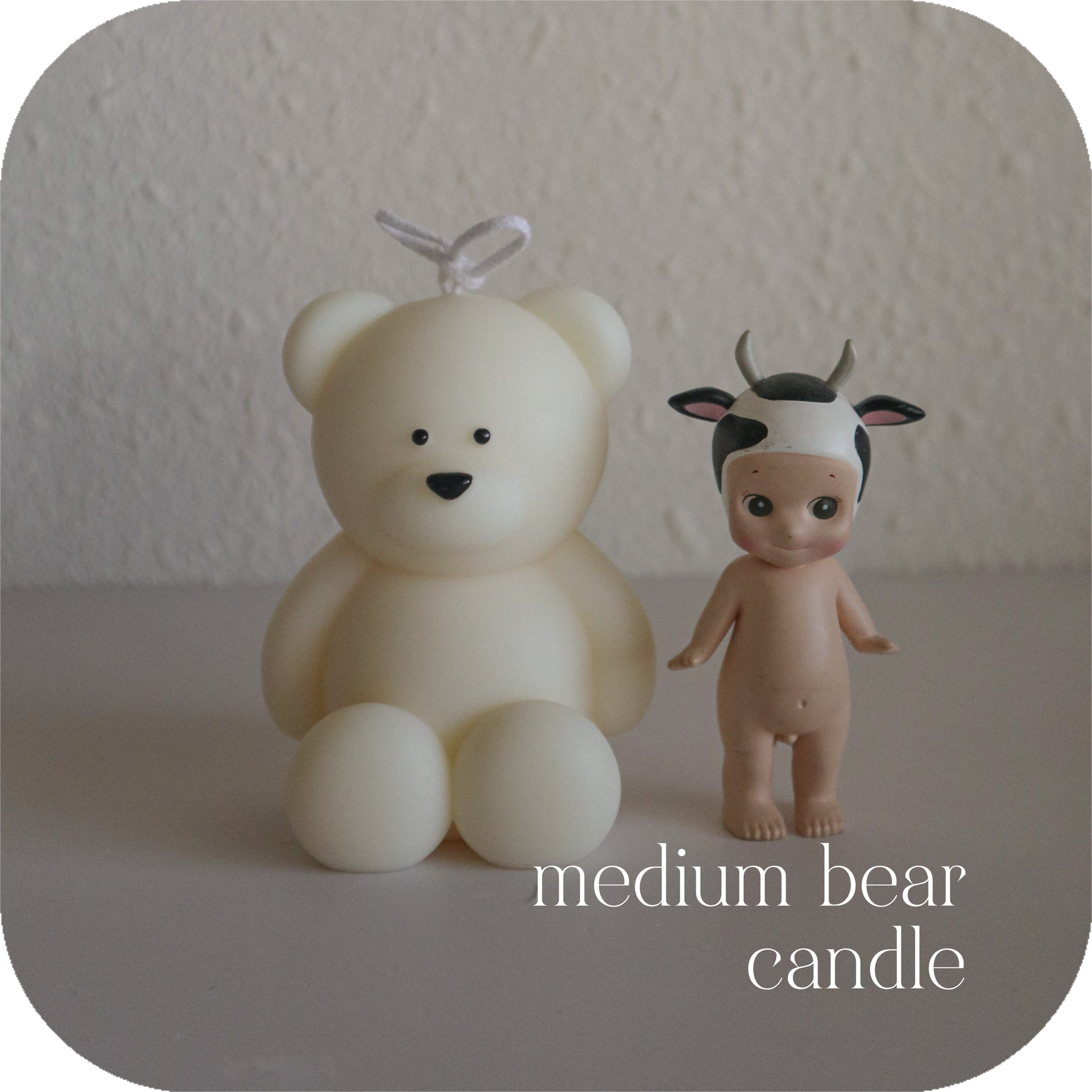 medium bear candle