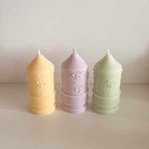୨୧ coquette taper candle ♡
