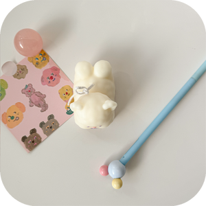 lil lazy bear candle