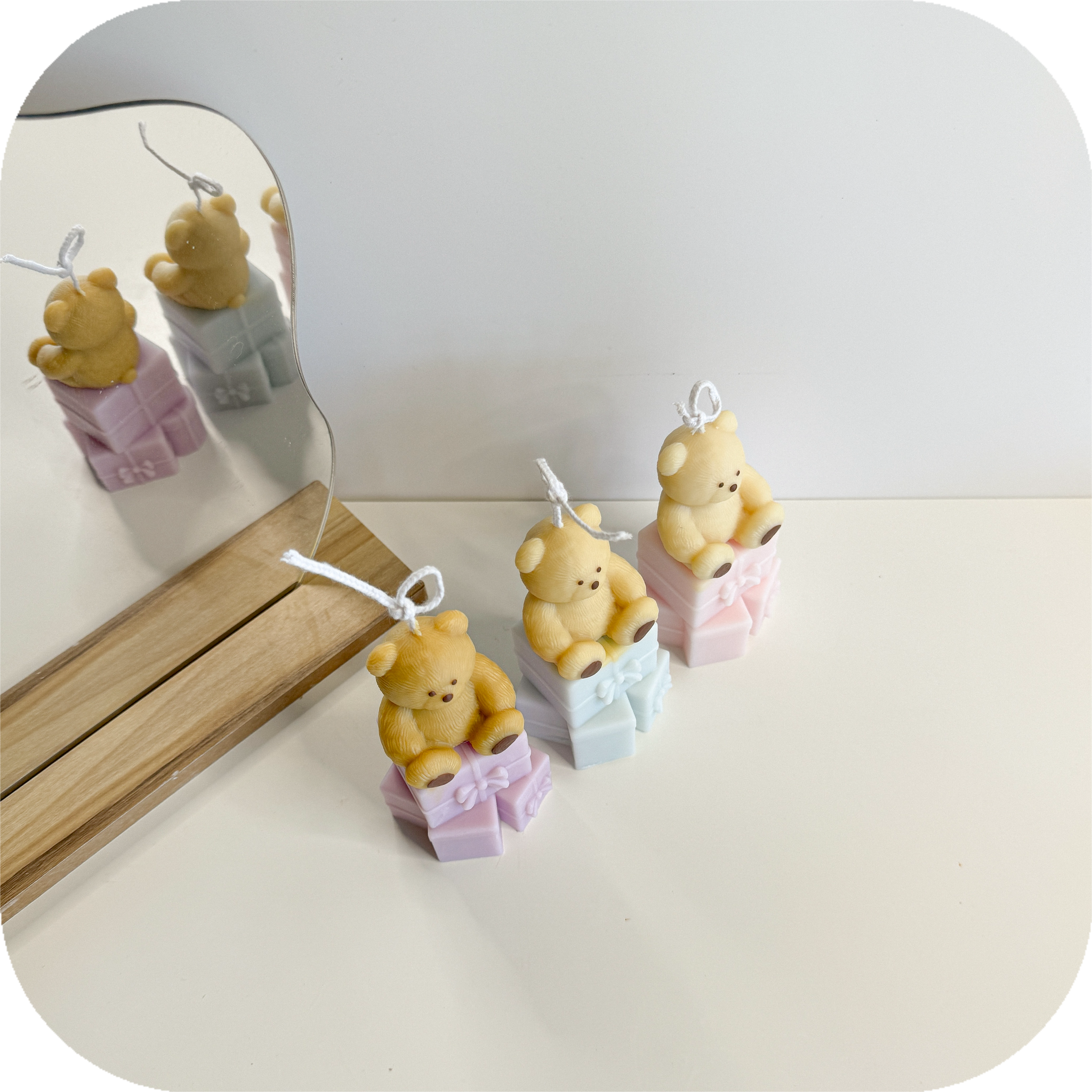 gift bear candle