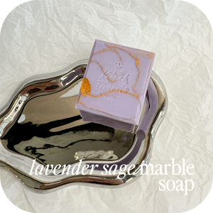 lavender sage marble soap