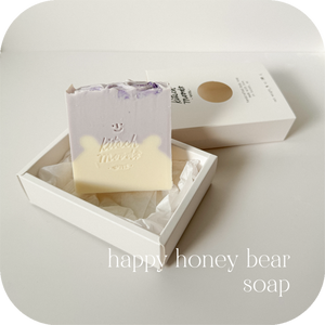 happy honey bear soap