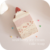 strawberry ice cream cake soap
