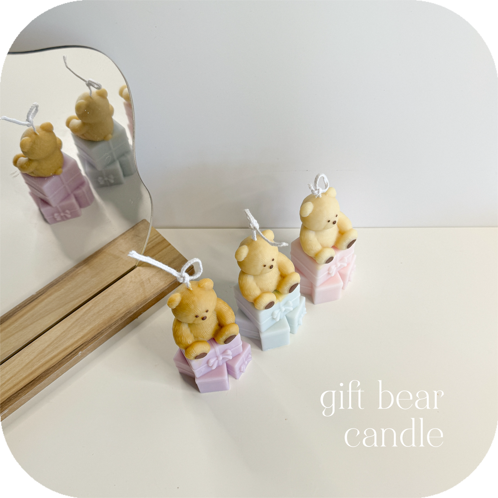 gift bear candle