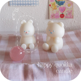 happy quokka candle