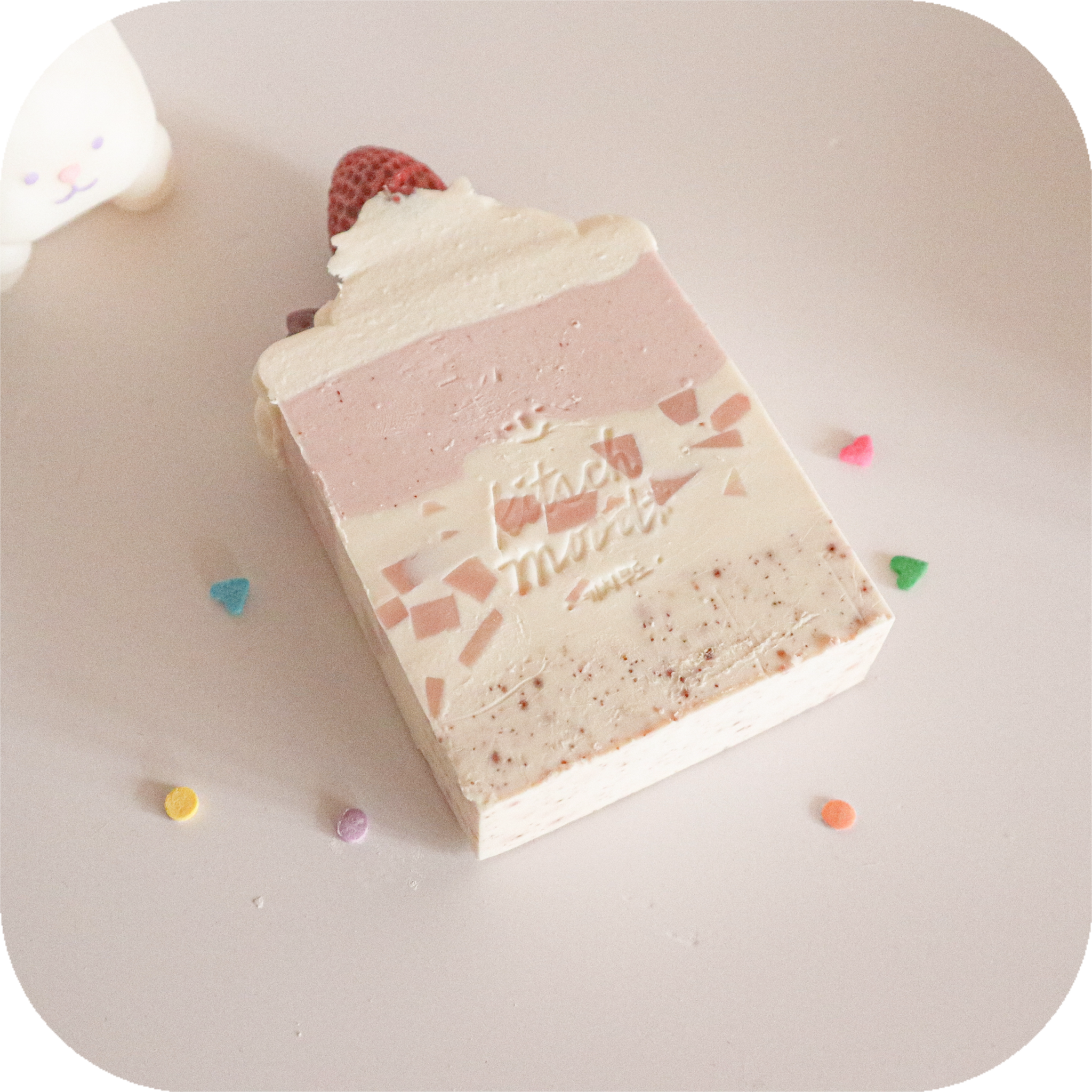 strawberry ice cream cake soap