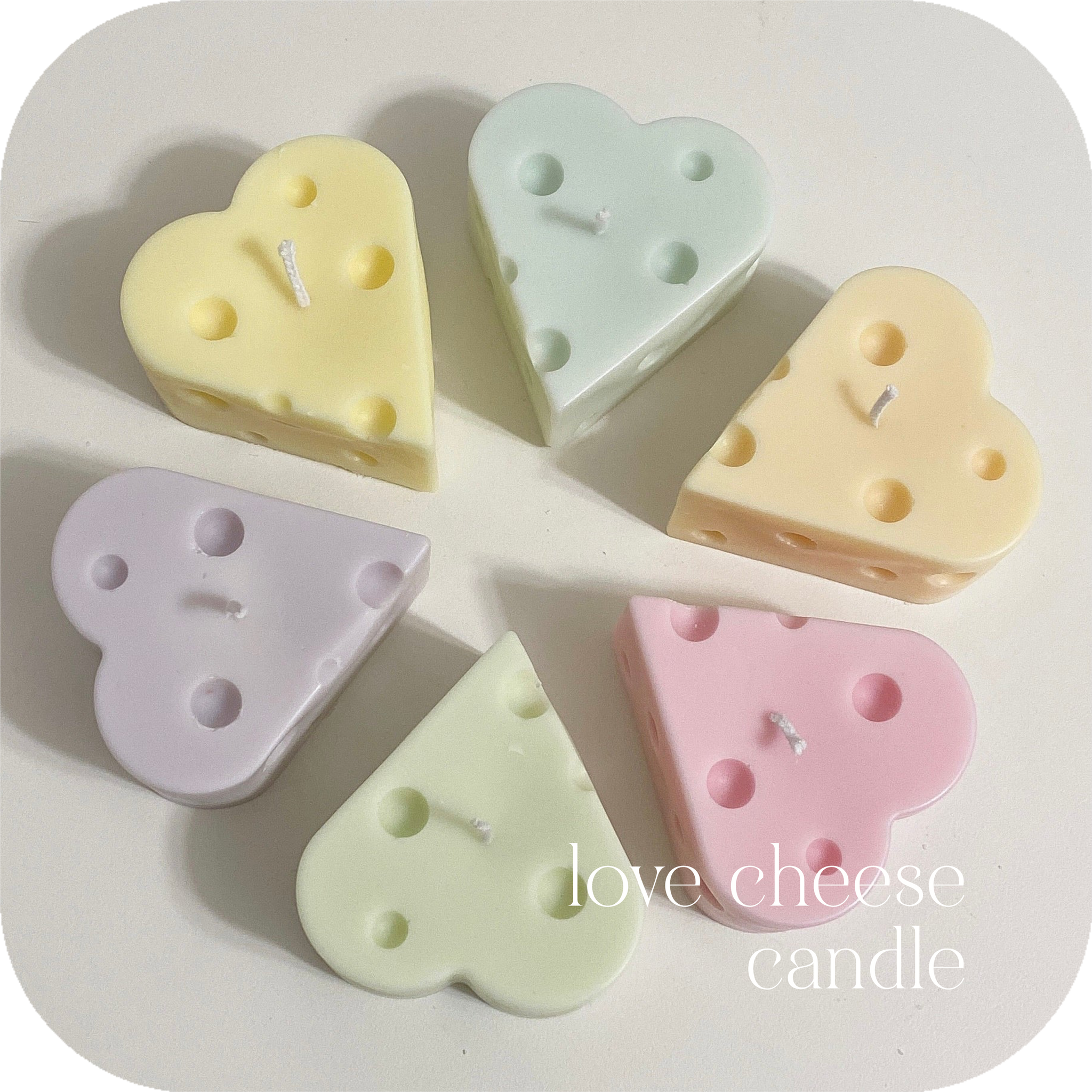 love cheese candle