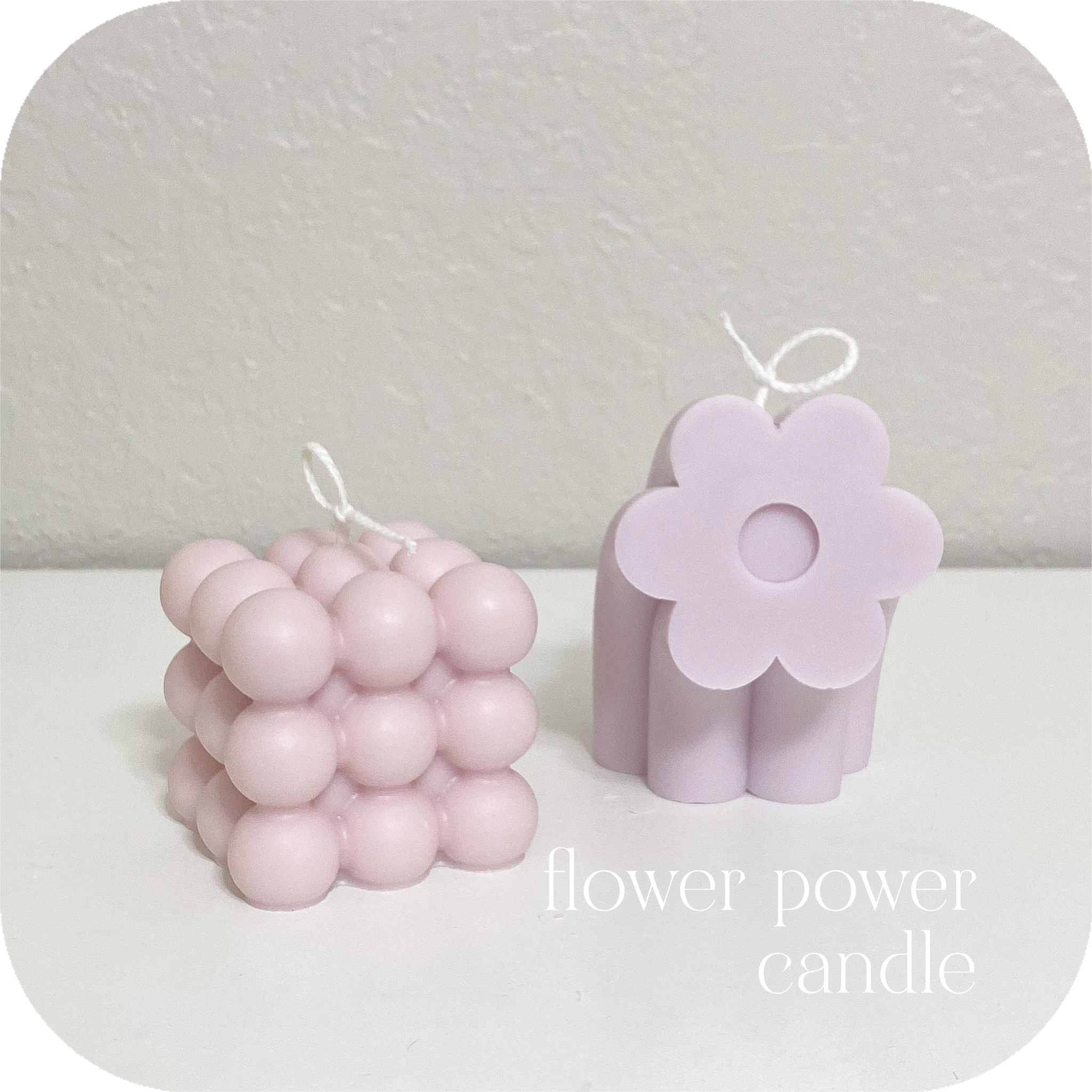 flower power candle