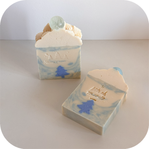 frosted winter soap