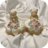 mini sheet cake candle