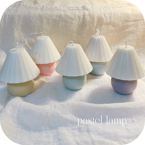 pastel lamp candle