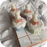 mini cake candle (fruit loops)