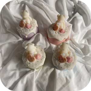 mini cake candle (fruit loops)